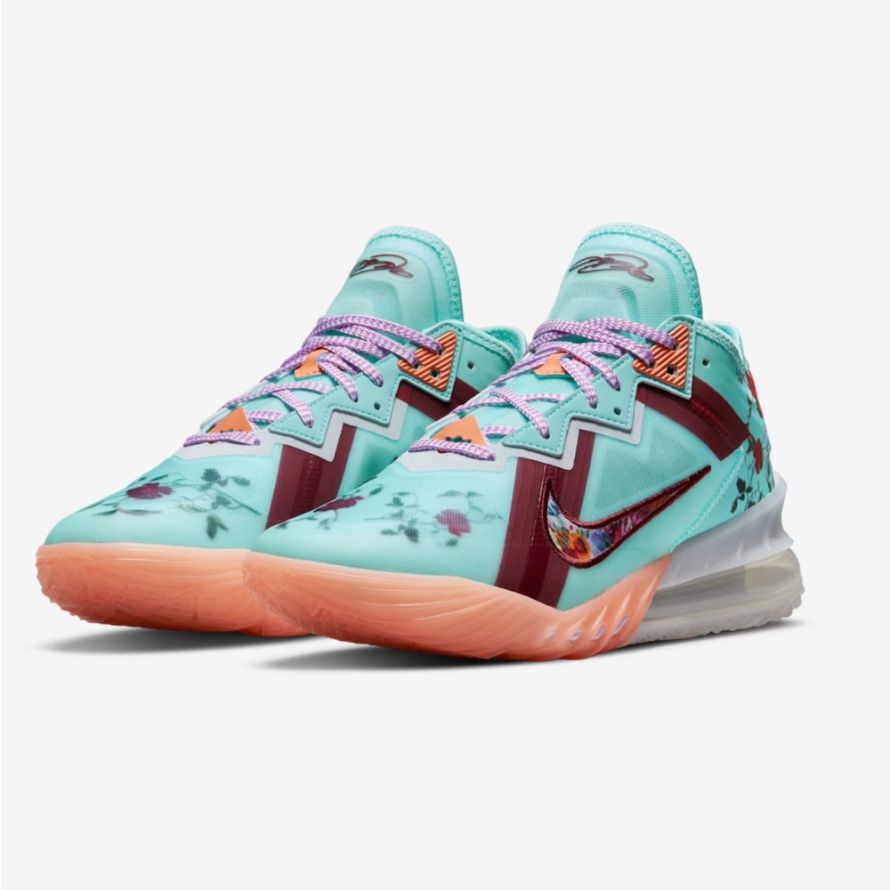 Nike Lebron 18 Low Mimi Plange “Daughters” Floral Size 10